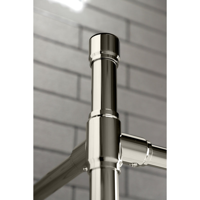Kingston Brass Dreyfuss Stainless Steel Console Sink Legs, Polished Nickel