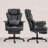 Black Massage Executive Office Chair, With 6 Vibration Points, 400lbs Heated Big And Tall Office Chair, With Foot Rest And Lumbar Support, Microfiber Reclining Computer Desk Chair-1189088157