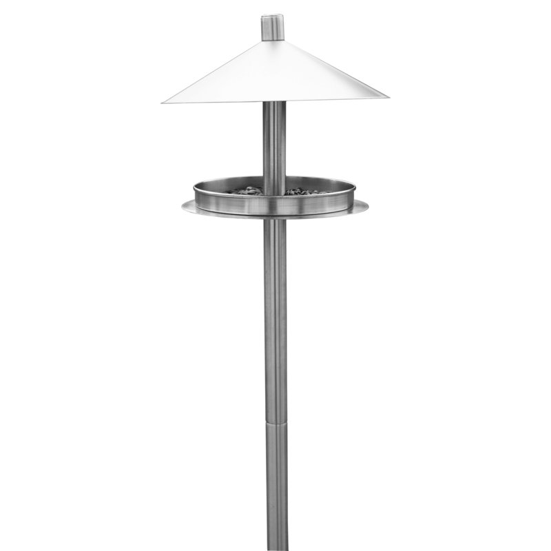 Blandino Metal Freestanding Tray Bird Feeder