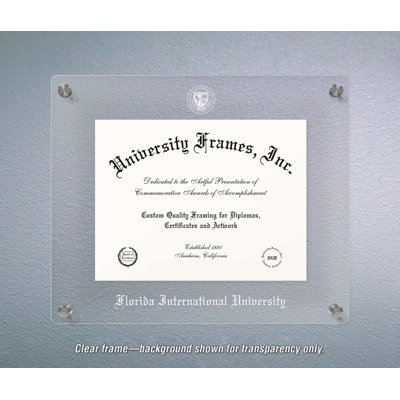 Cadre de diplôme flottant de l'Université Florida International