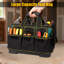 Sac à outils 17 pouces pour hommes - Sac à outils Oxford multi-poches robuste avec poignée rembourrée et bandoulière réglable - Organisateur durable pour électriciens, mécaniciens, charpentiers, bricoleurs
