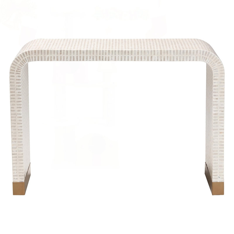 Coastal Capiz Shell Console Table