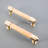 Solid Brass And Wood Cylindrical Cabinet Pull-129651215-129651216