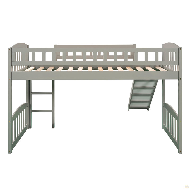 Lit mezzanine simple avec glissoire et échelle