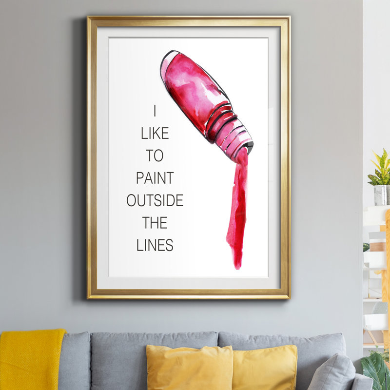 Peinture polie, reproduction d'art textuel sur papier encadré, H 18,5 po x l 24,5 po x P 1,5 po, Papier doré