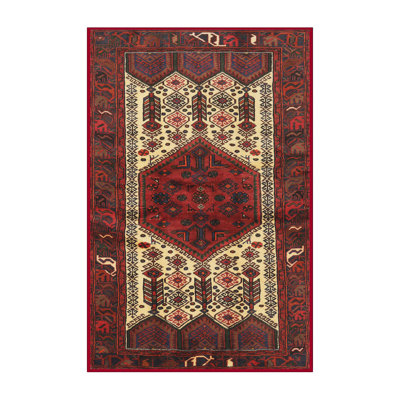 Tapis jaune clair/marron/noir