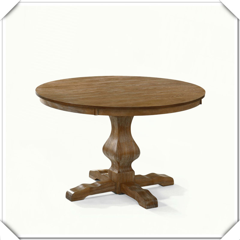 Round Dining Table Sturdy Durable Stylish Practical Versatile Functional, Natural
