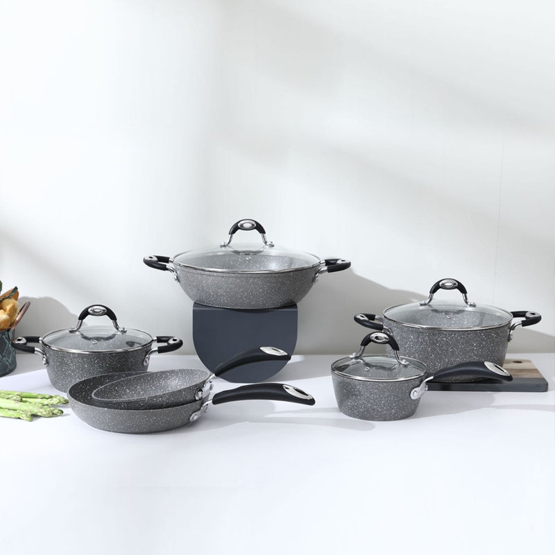 Grimaldi Granite 6 Pieces Cookware Set