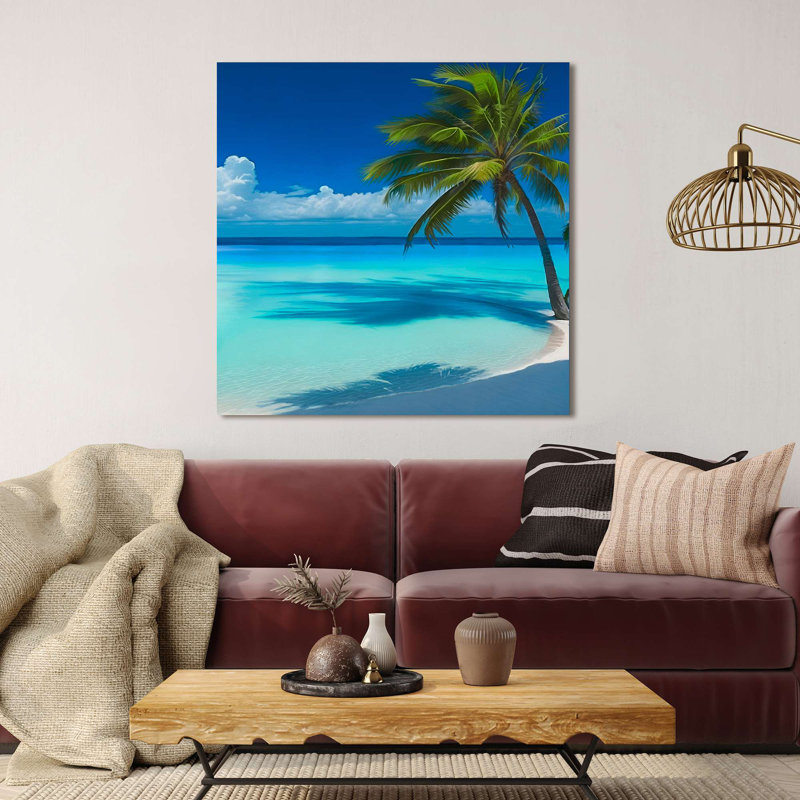 Tropical Landscape: Serenity Cove II by Dario Marzi - Wrapped Canvas Print, 70cm H x 70cm W