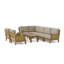 Luxe Outdoor 4 - Piece Teak Conversation Set