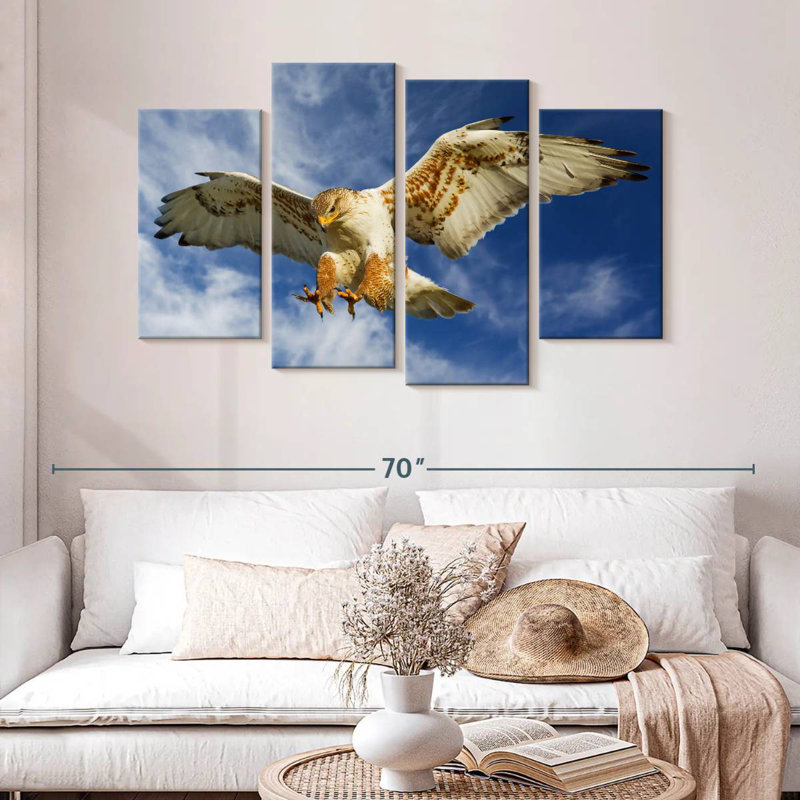 Brampt Hawk Attack, 32" H x 52" W