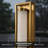 Brass Outdoor Wall Sconce, Dimmable LED 3000K Waterproof Exterior Wall Light Fixture-6473640