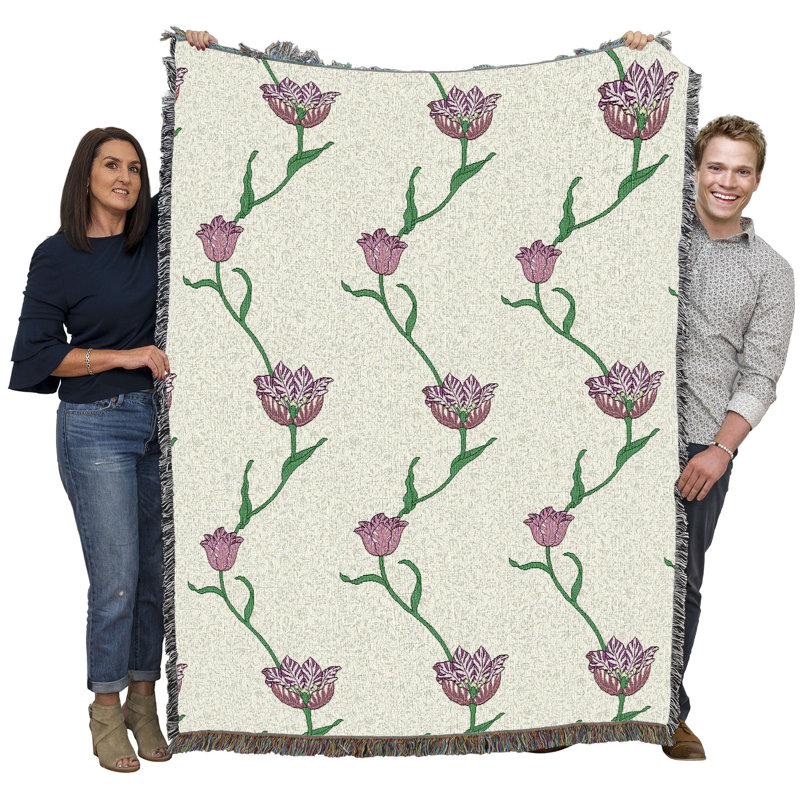 Couverture de jardin William Morris, L 72 po x L 54 po, Beige