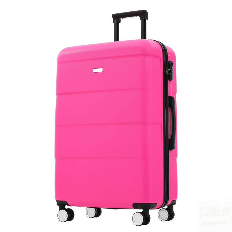 Ensembles de bagages Hardshell 6 pièces avec 2 sacs, valise de transport avec poignée, verrouillage par mot de passe et roues pivotantes doubles, légères et durables pour le voyage