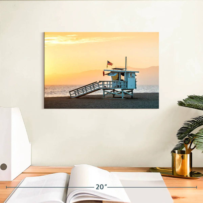 Gillard Dramatic Venice Beach Sunset, 8" H x 12" W