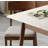 Modern Rock Slab Solid Wood Extendable Dining Table