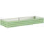Light Green Metal Raised Garden Bed, Outdoor Planter Box for Flowers & Herbs