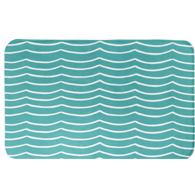 Tapis pour salle de bain ondulations Ava