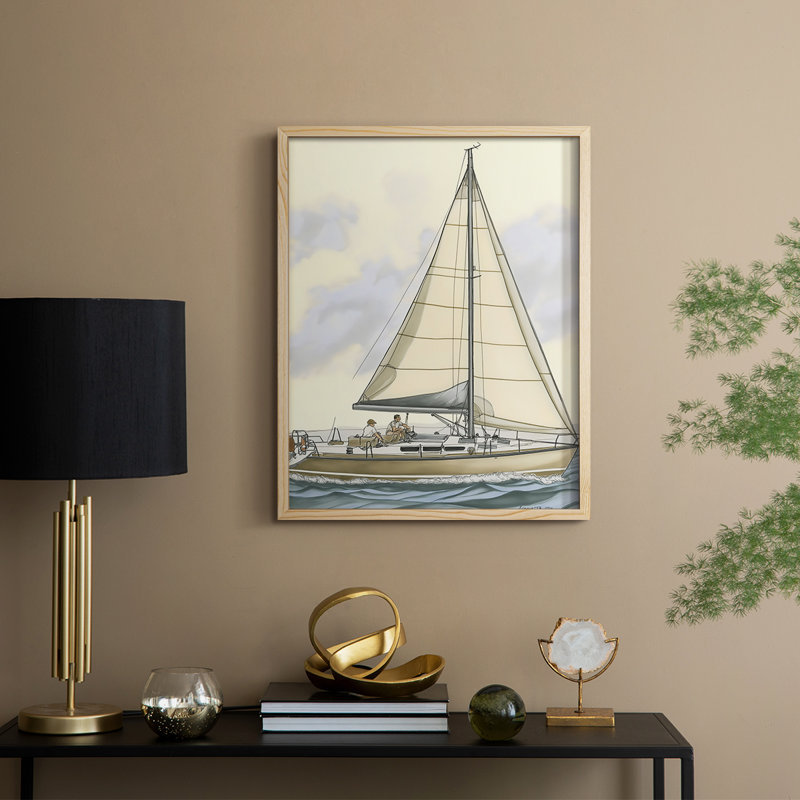 NAUTICAL Series Cxxix, reproduction encadrée - bois massif