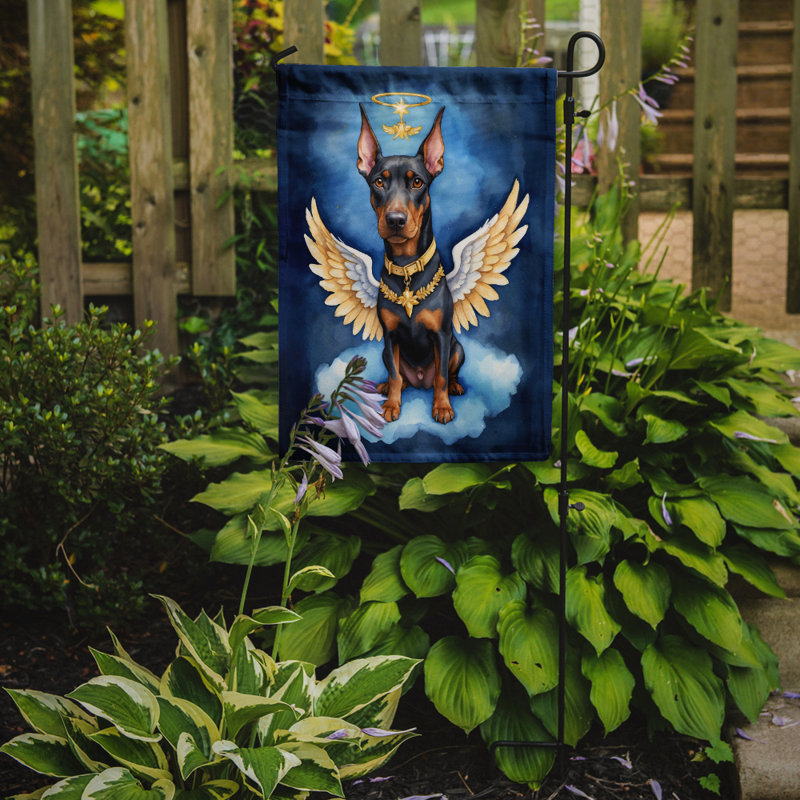 Drapeau Doberman Pinscher My Angel Garden
