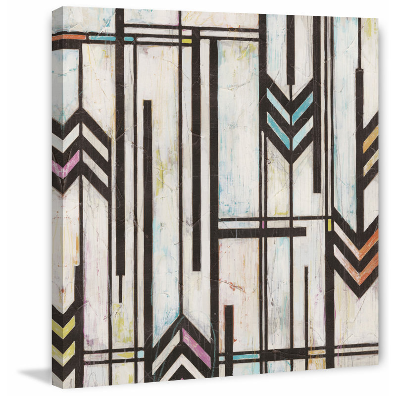 «Deco Abstraction II» par June Erica Vess, reproduction sur toile tendue sur châssis, H 24 po x l 24 po x P 1,5 po