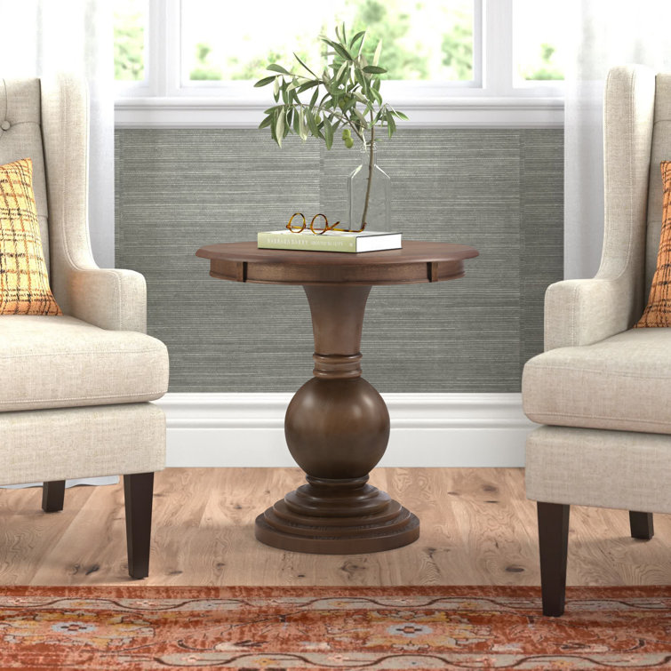 Knight 26” Round Pedestal End Table