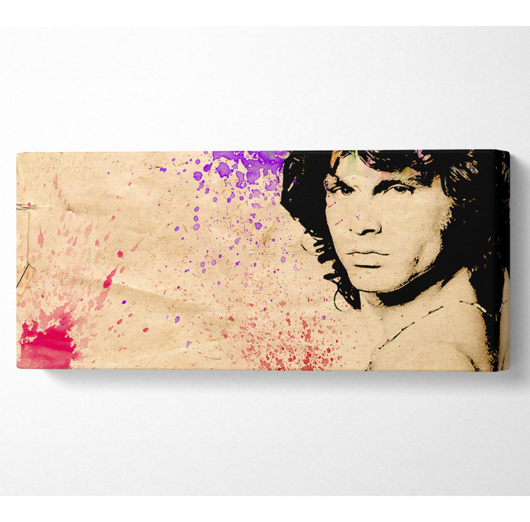 Kunstdruck Jim Morrison Farbspritzer