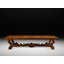 137" Walnut Solid Wood Trestle Dining Table