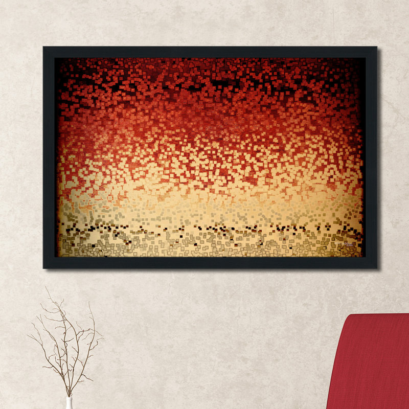 «Comforted. Matthew 5: 4 ', reproduction d'art sur toile, H 21,5 po x l 27,5 po x P 0,75 po, Cadre espresso