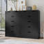 Commode 6 tiroirs pour chambre à coucher-1214999329