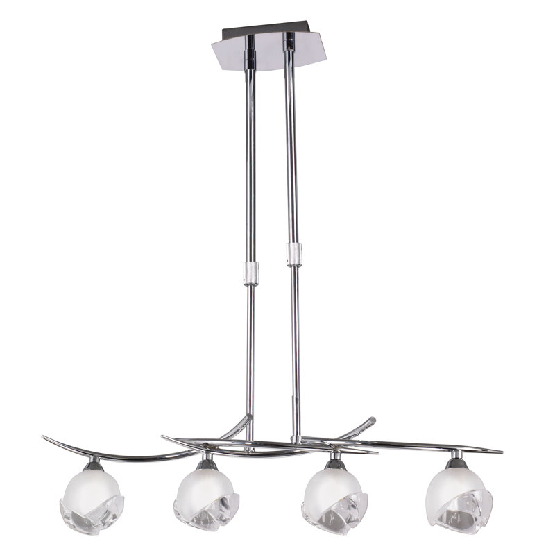 Cannava 4 - Light Kitchen Island Pendant, Polished Chrome