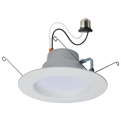 6" Selectable CCT Remodel or New Construction LED Retrofit Recessed Lighting Kit