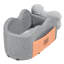 Siège d'auto pour chien avec console centrale pour petit chien 8 lb-110332324