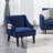 Kempez Velvet Barrel Chair-157290852