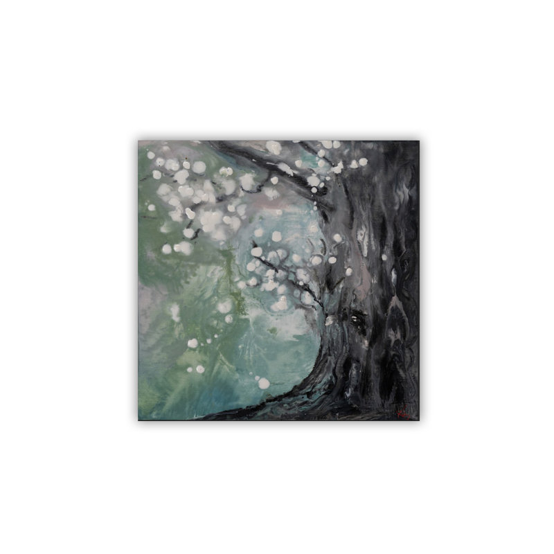"Luminous Roots" Canvas Wall Art, Black Floater Framed, 20" H x 20" W