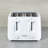 Essentials White Toaster 4 Slice - Dual Control With 6 Browning Levels & Anti-Jam Function - Easy To Clean With Removable Crumbs Tray 1400W