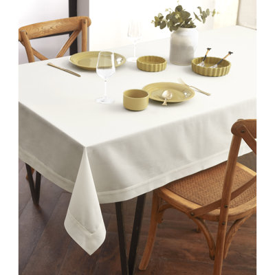 Dru Cotton Linen Plain Tablecloth