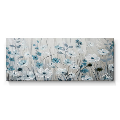 «Blue Meadow Field», toile tendue avec châssis, prête à être accrochée