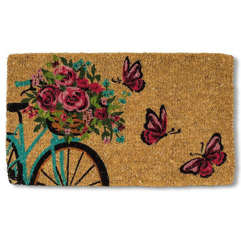 Paillasson papillon et vélo