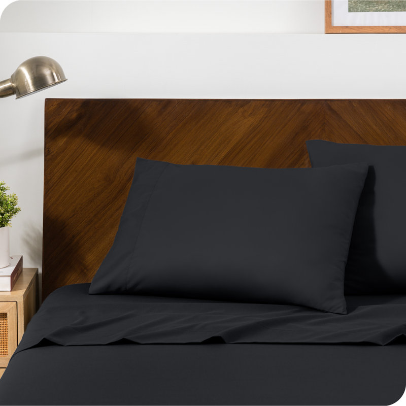 Fermeture d'enveloppe en microfibre, Noir, Taie d'oreiller très grande