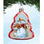 2'' Handmade Glass Holiday Shaped Ornament