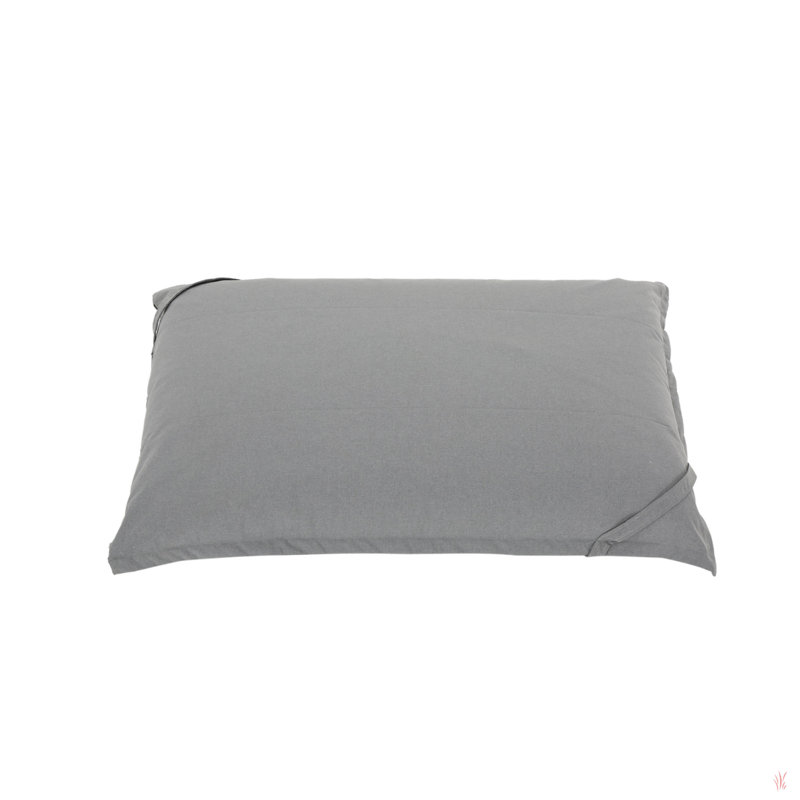 Camelia Water Resistant Indoor 5.5'X4' Lounger Bean Bag, Charcoal