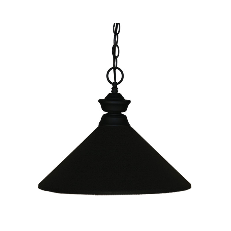 Chevelle 1 - Light Single Pendant, Matte Black, Matte Black
