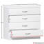 Maybery 3 Piece Bedroom Set (1 Drawer Bedside Chest, 4 Drawer Chest, 3 Door 2 Drawer Mirrored Wardrobe), (5)-211389585