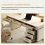Bureau minimaliste moderne crème-1815497723