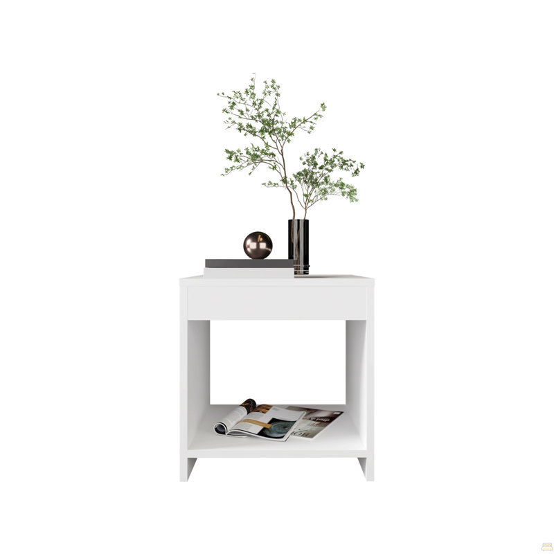 Table de chevet H 16,5 po, 1 tablette spacieuse
