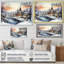 «Wonderful Castle Winter At Christmas - Winter Landscape», art mural-267602016-267602030