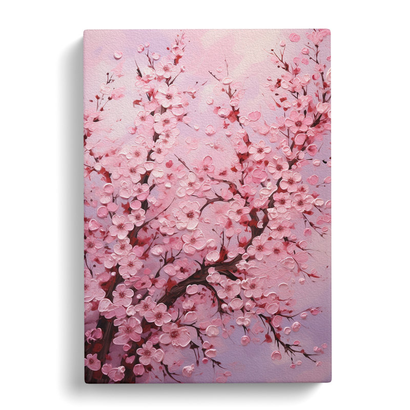 Cherry Blossom Tree Orphism No.2 - Print, 76cm H x 50cm W x 3cm D