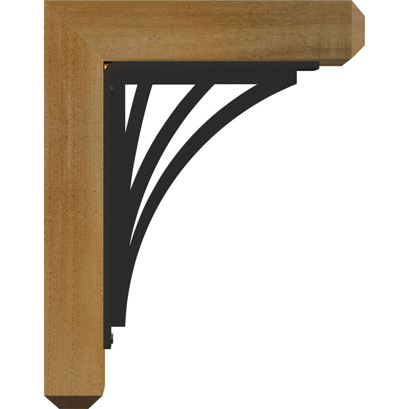 Support de fixation simple 4 po Nevio, H 18 po x P 15 1/2 po, Cèdre rouge de l'Ouest l 3 1/2 po x T 4 po (lisse