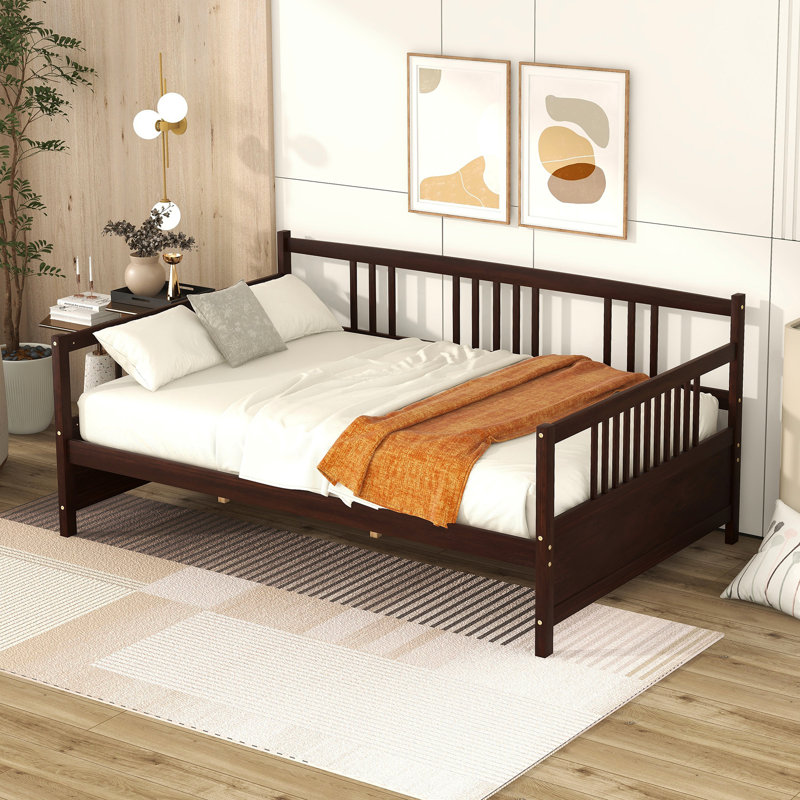Lit de jour double - et polyvalent pour une utilisation dans la chambre à coucher, option de lit disponible en taille finale, solide, fonctionne comme avec le rangement